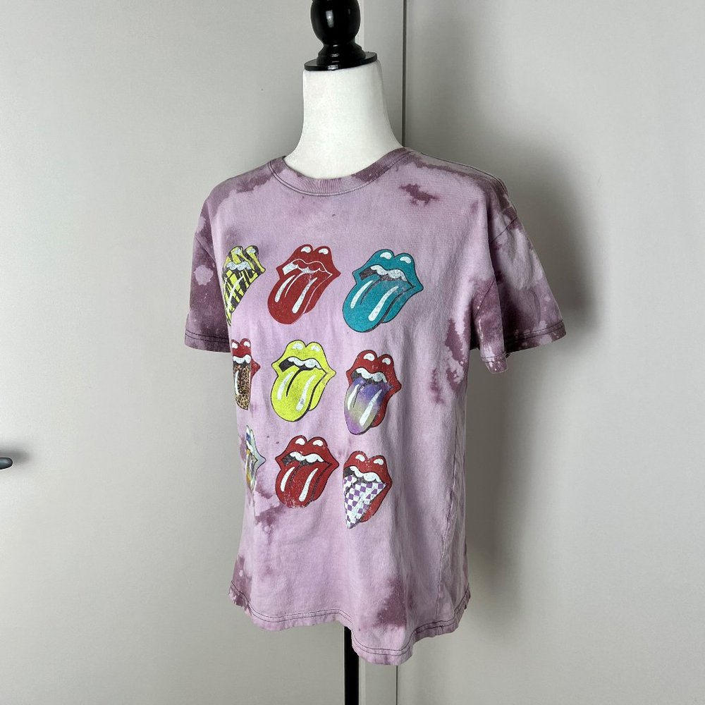 ✨Upcycled | Rolling Stones Graphic T Shirt | Large | Purple - Picture 9 of 9